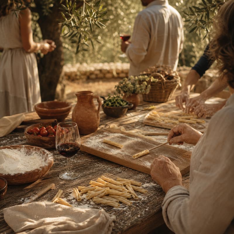 Cover Image for Maccheroni tra gli ulivi — cooking class vista Etna