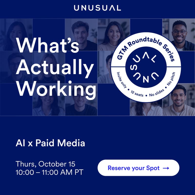 Cover Image for GTM Roundtable Series: AI x Paid Media
