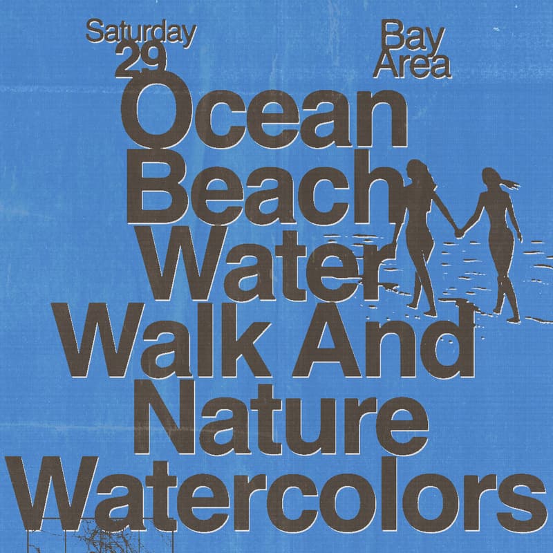 Cover Image for Ocean Beach Water Walk and Nature Water Colors