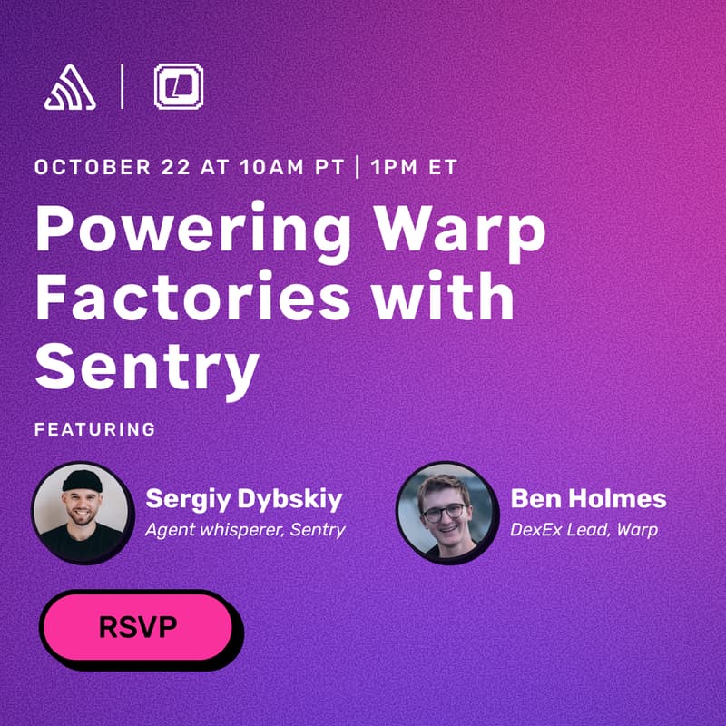 Cover Image for Powering Warp Factories with Sentry