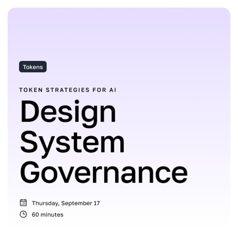 Cover Image for Token Strategy as Design System Governance - To be Rescheduled