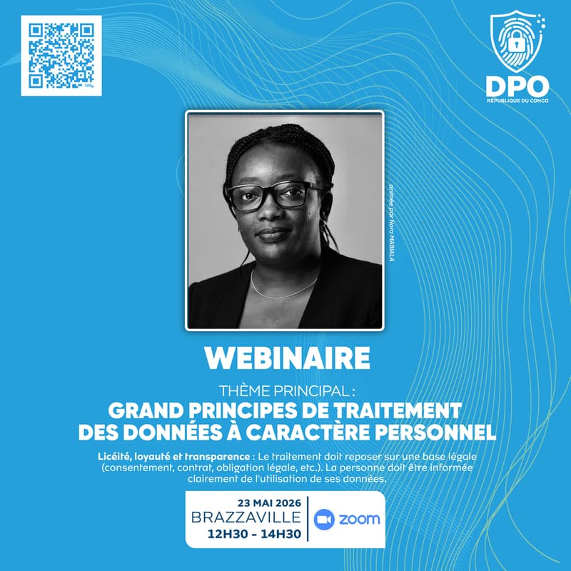 Cover Image for WEBINAIRE: Grand Principes de traitement des données à caractère personnel