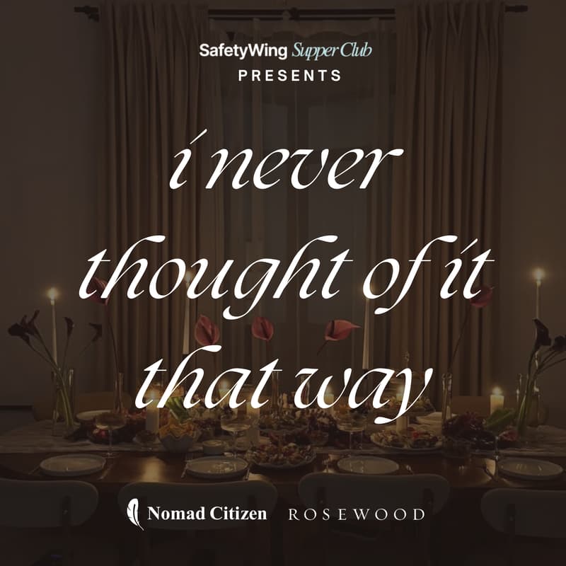 Cover Image for I never thought of it that way ð―ïļ A curated dinner