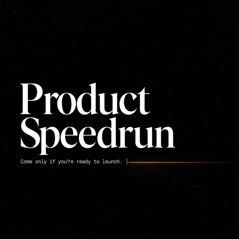 Cover Image for Product Speedrun