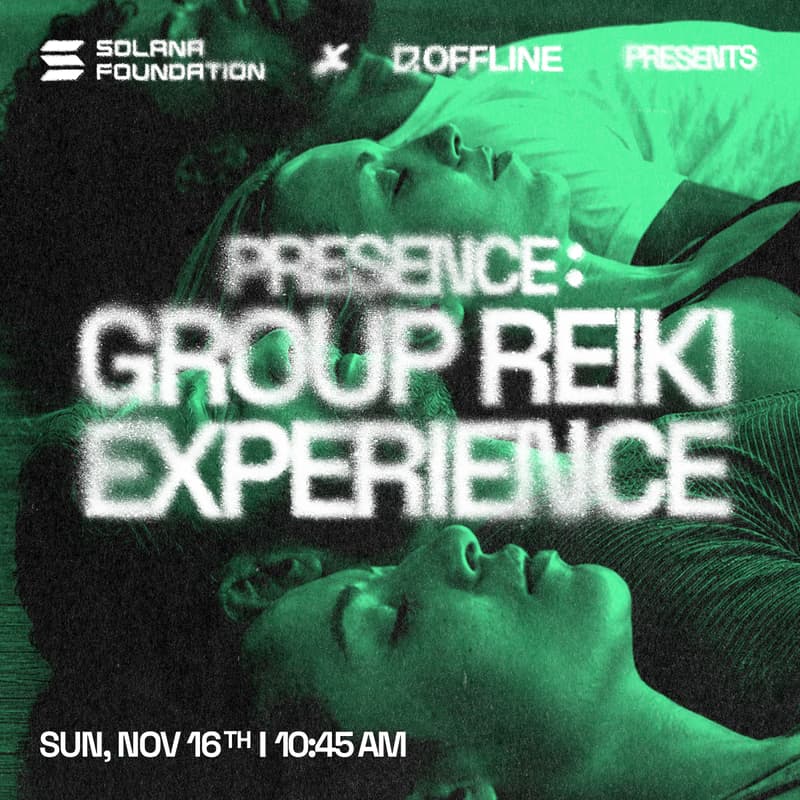 Cover Image for Solana Fitness Zone: Group Reiki Experience | Breakpoint 2026