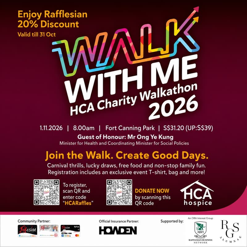 Cover Image for ❤️ RAFFLES WALK WITH HEART❤️