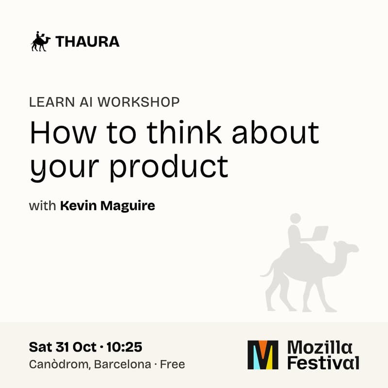 Cover Image for Learn AI: How to think about your product