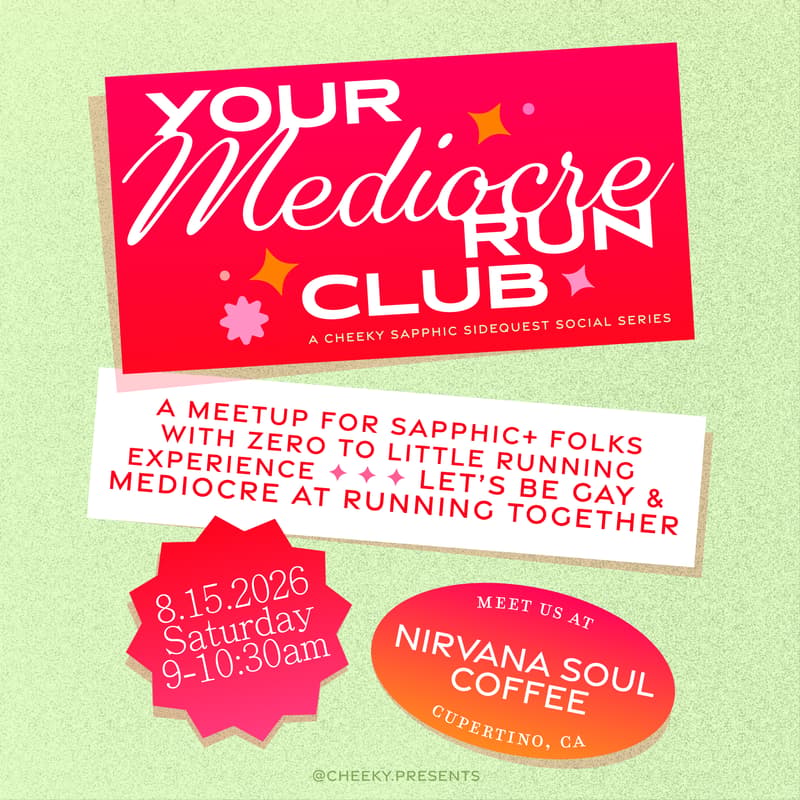 Cover Image for CHEEKY presents: your (sapphic) mediocre run club 🌈🏃🏽‍♀️😀