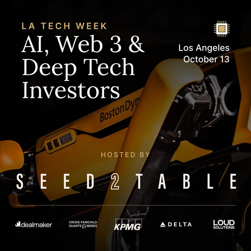 Cover Image for Seed2Table – Pitch+Dinner for AI, Web3 & Deep Tech Investors