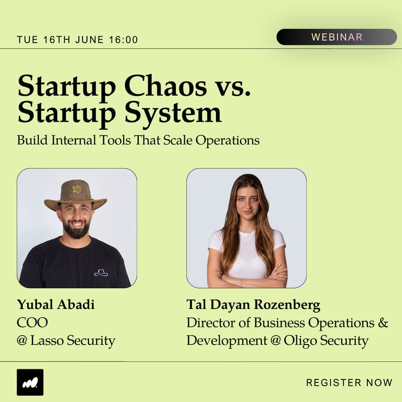 Cover Image for Startup Chaos vs. Startup System - How to Build Internal Tools That Scale Operations [Webinar]