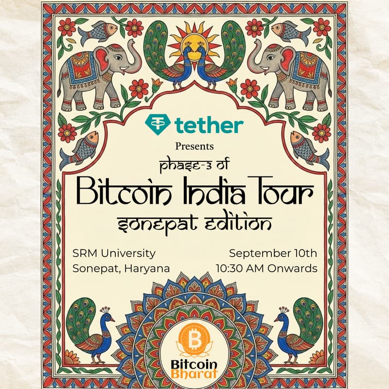 Cover Image for Bitcoin India Tour- Sonepat Edition