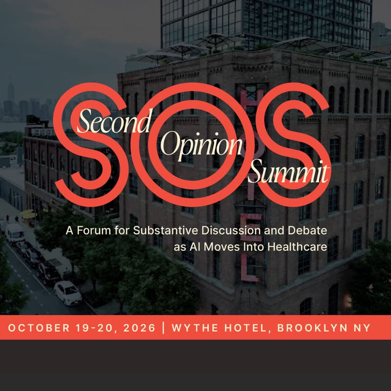 Cover Image for Second Opinion Summit (SOS) 2026: AI in Healthcare