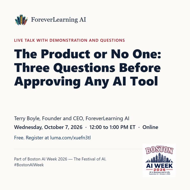 Cover Image for The Product or No One: Three Questions Before Approving Any AI Tool