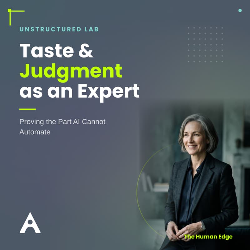 Cover Image for How Do You Showcase Taste and Judgment as an Expert?