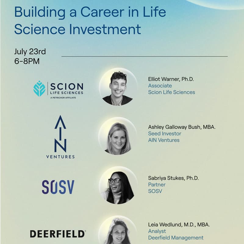Cover Image for Building a Career in Life Science Investment