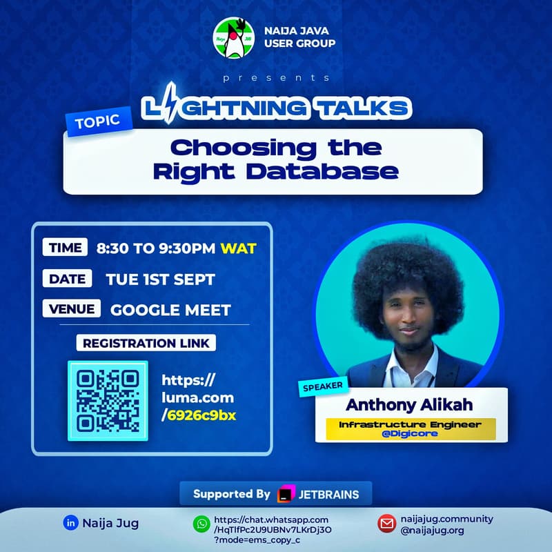 Cover Image for Choosing the Right Database. Lightning Session with Anthony Alikah