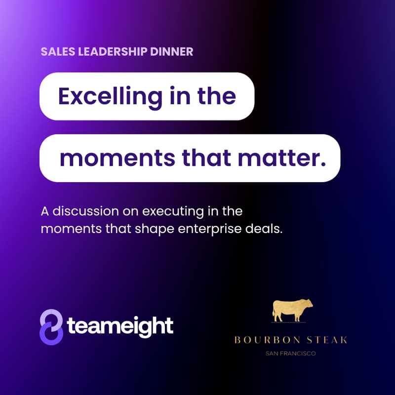 Cover Image for Dreamforce Sales Leaders Dinner with Teameight