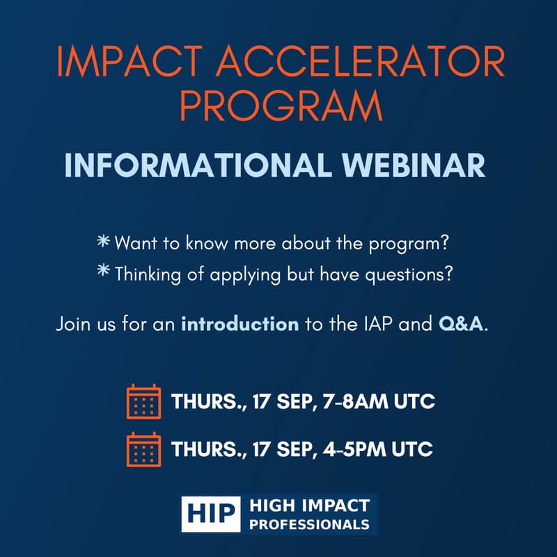 Cover Image for Impact Accelerator Program Webinar