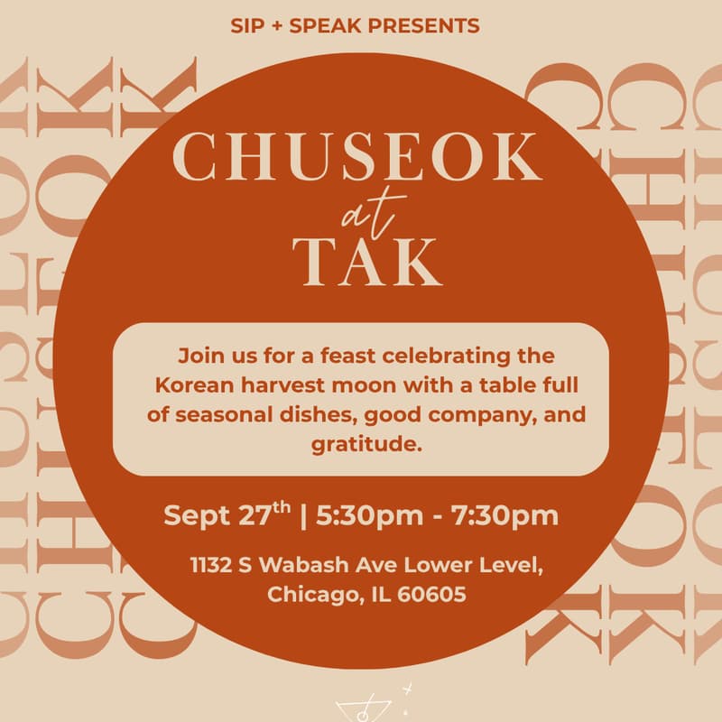 Cover Image for Sip & Speak: Chuseok at Tak