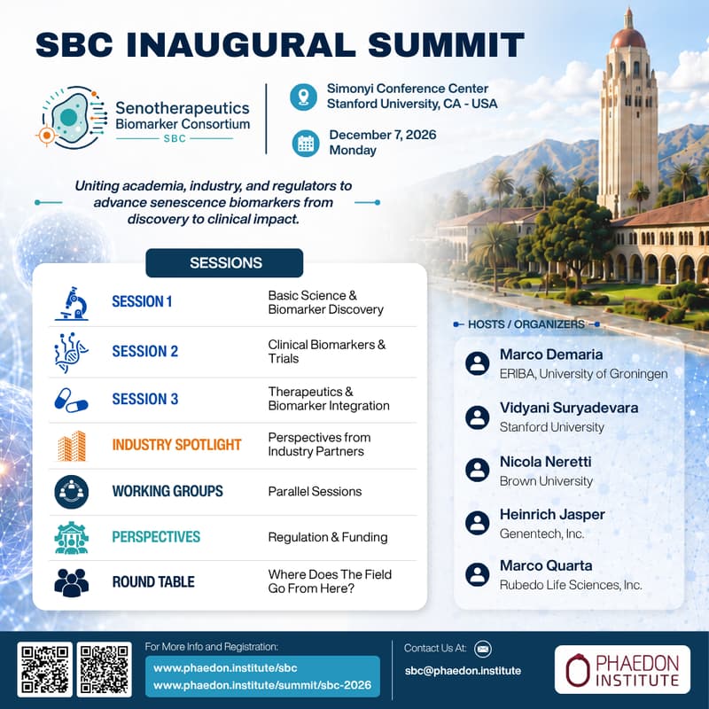 Cover Image for Senotherapeutics Biomarker Consortium: Inaugural Summit