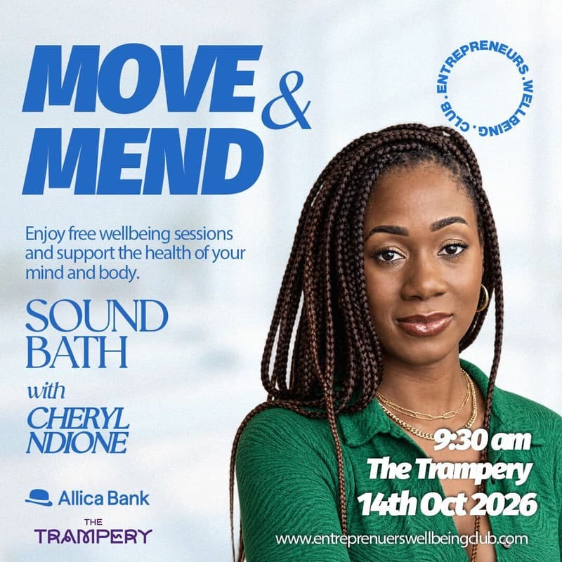 Cover Image for Move & Mend - Sound Bath with Cheryl Ndione at The Trampery