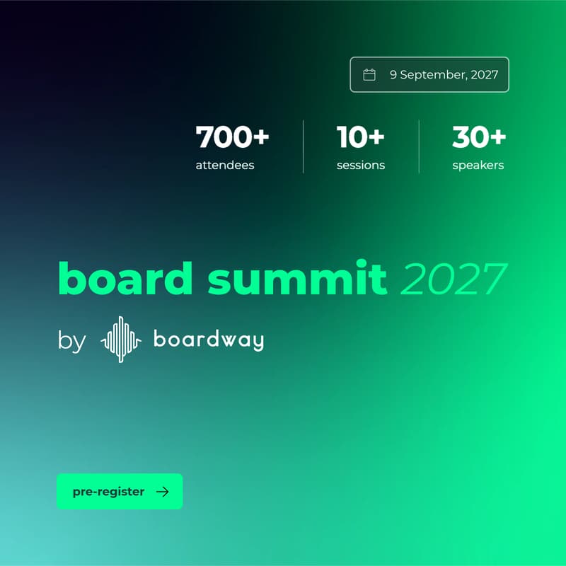 Cover Image for board summit 2027 · by boardway