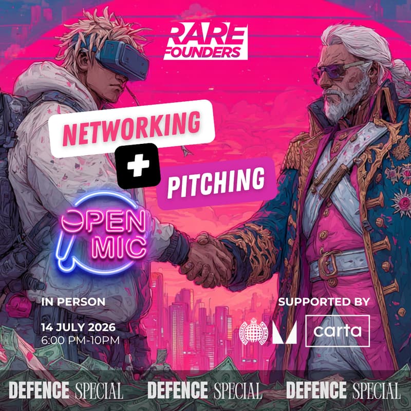 Cover Image for Defence 101: Open Mic Pitching + Networking