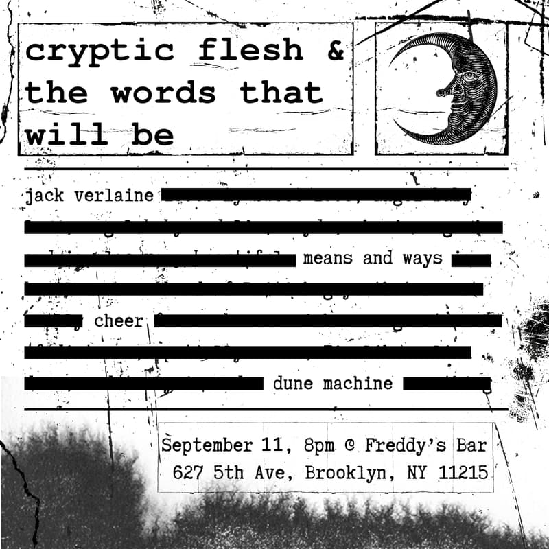 Cover Image for cryptic flesh & the words that will be