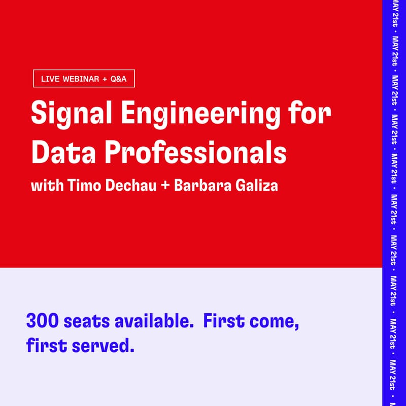 Cover Image for Signal Engineering for Data Professionals