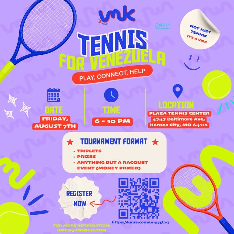 Cover Image for Community Event for Venezuela (Tennis Tournament)