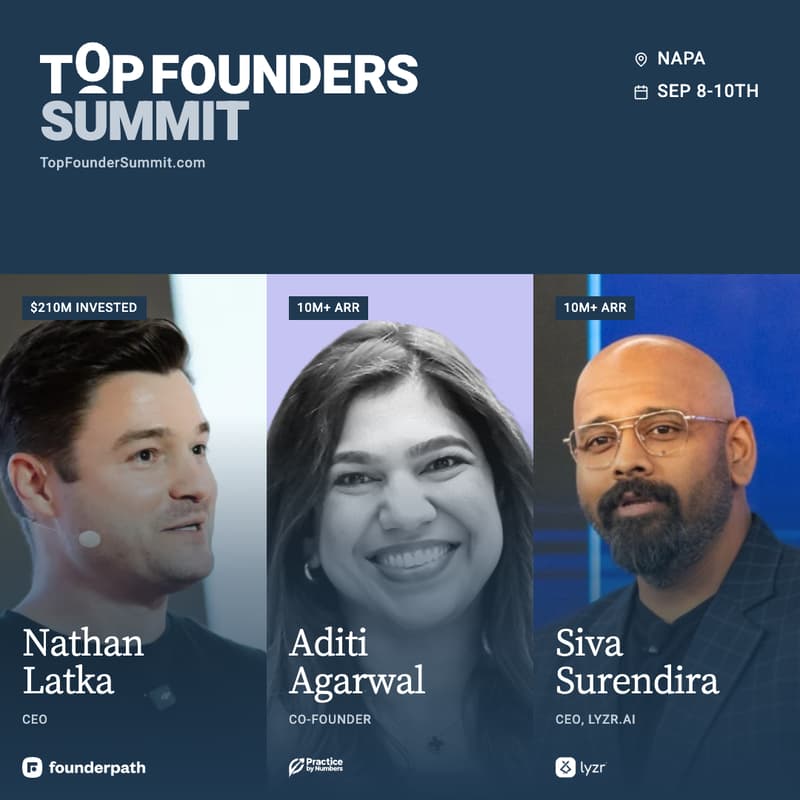 Cover Image for Top Founders Summit - SF (Napa Valley)