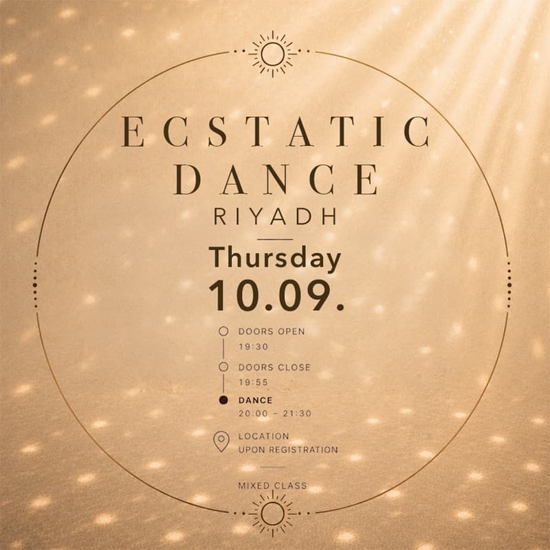 Cover Image for Ecstatic Dance Riyadh 10.09. (deep)