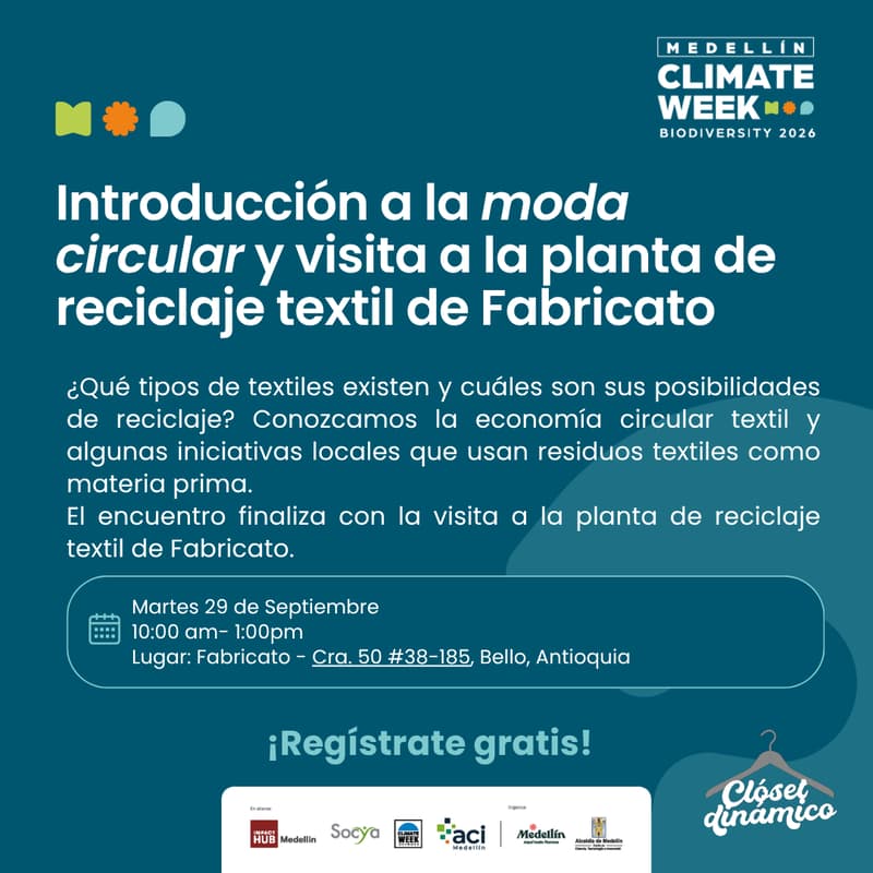 Cover Image for Introducción a la moda circular y visita a la planta de Reciclaje textil de Fabricato
