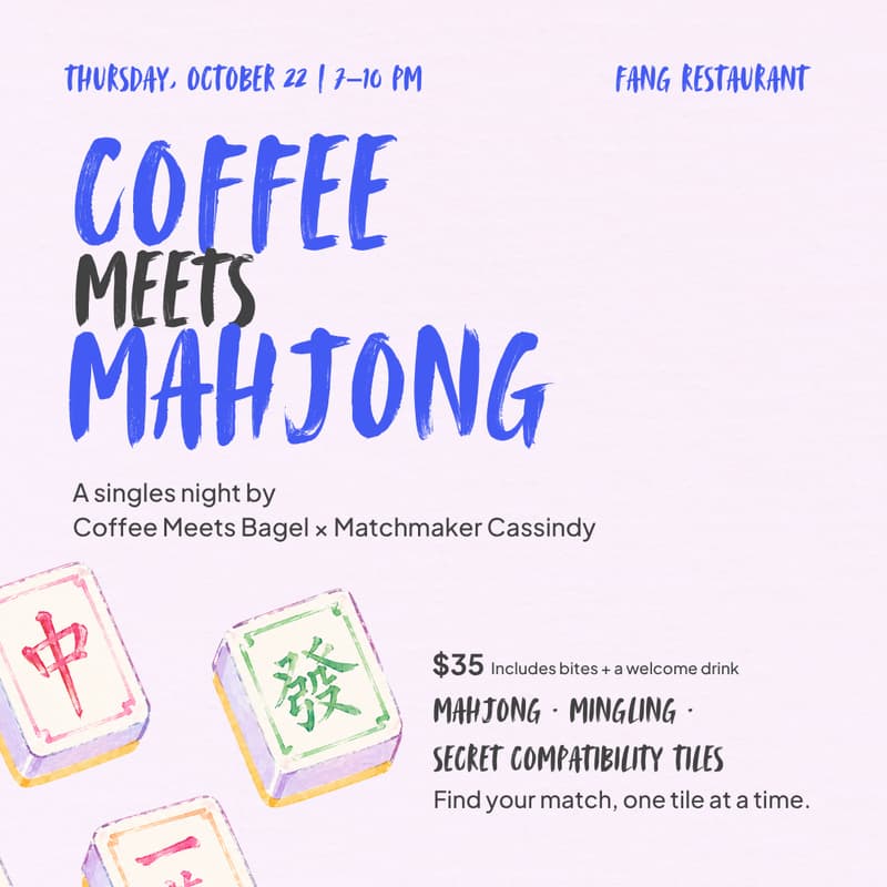 Cover Image for Coffee Meets Mahjong 🀄️💕