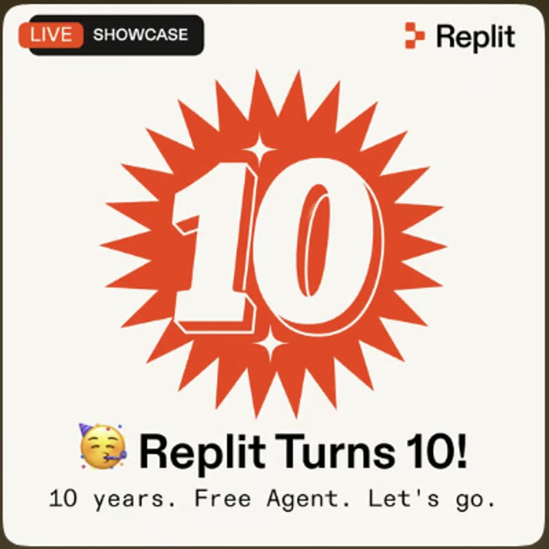 Cover Image for [Brazil] Live de aniversário - Replit totalmente gratuito, SEM LIMITE DE USO por 24 horas