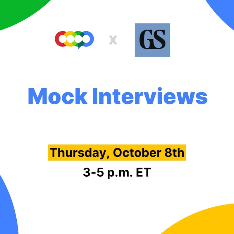 Cover Image for Goldman Sachs Mock Interviews