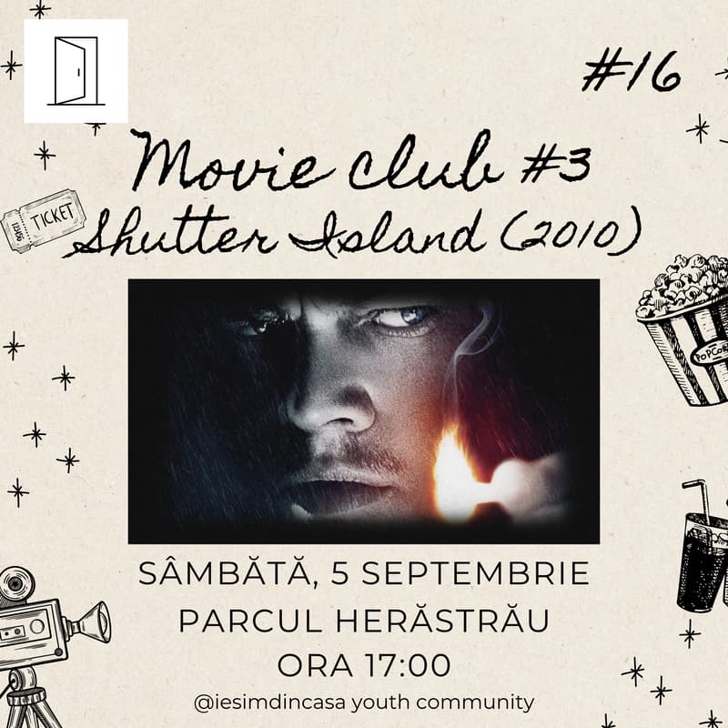 Cover Image for Movie Club in the Park #3: Shutter Island (2010) 🌳 | Ieșim din Casă #16