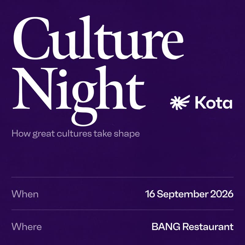 Cover Image for Kota's Culture Night | how great cultures take shape