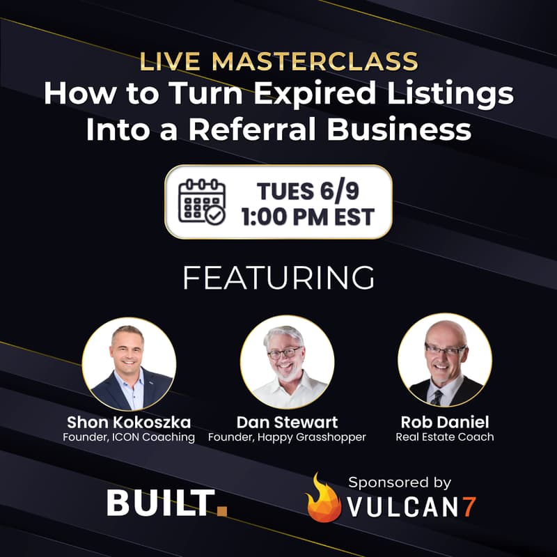 Cover Image for How to Turn Expired Listings Into a Referral Business with Shon Kokoszka, Dan Stewart, and Rob Daniel