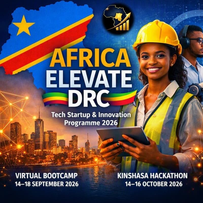 Cover Image for 🌍 Africa Elevate DRC Innovation Hackathon & Bootcamp 2026/Hackathon & Bootcamp d’Innovation Africa Elevate DRC 2026