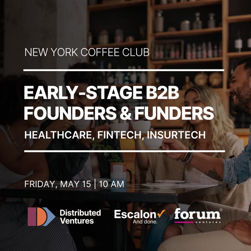 Cover Image for NYC Coffee Club | Early-Stage Healthcare, FinTech, and InsurTech Founders & Funders