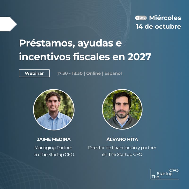 Cover Image for Webinar: Préstamos, ayudas e incentivos fiscales en 2027
