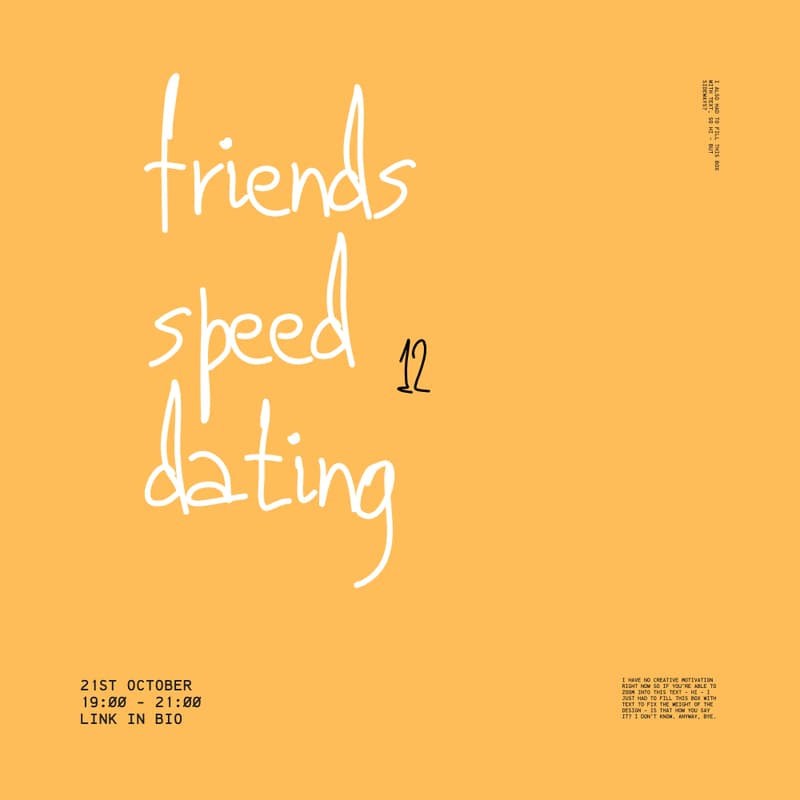Cover Image for Warsaw Creative Club: Friends Speed Dating