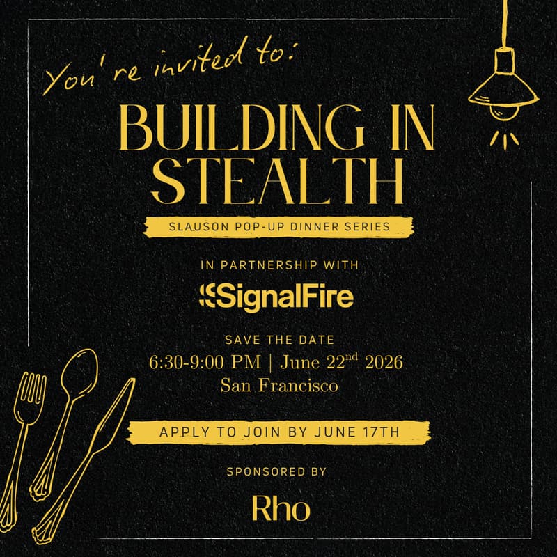 Cover Image for SF Founders & Operators in Stealth Dinner