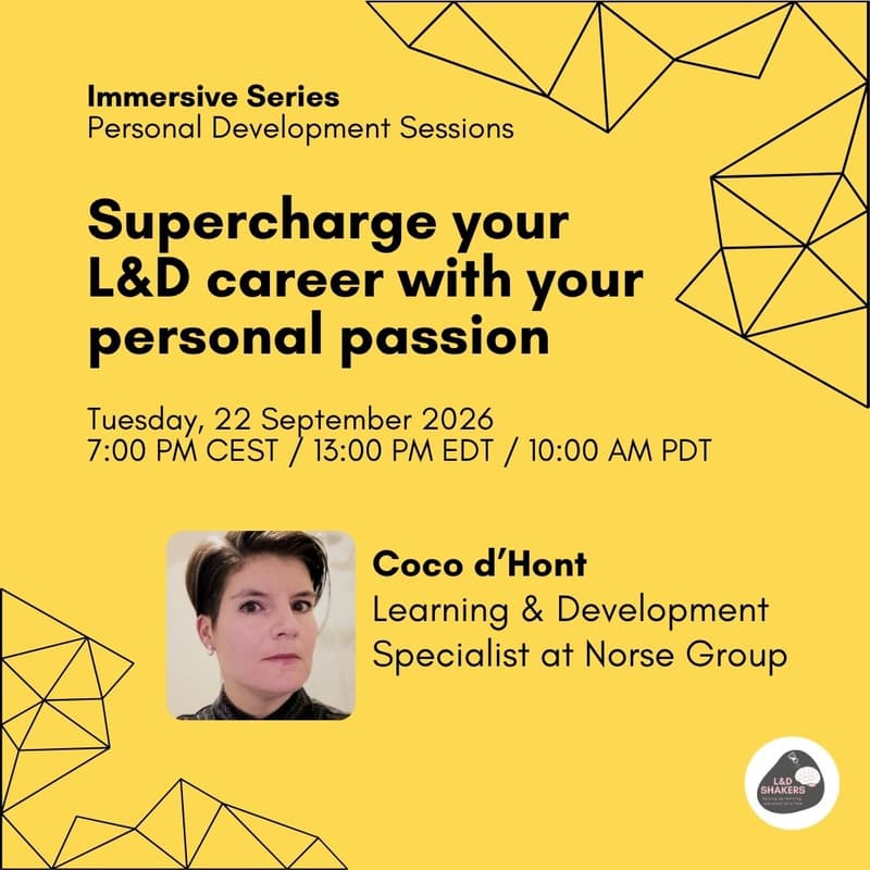 Cover Image for Supercharge your L&D career with your personal passion