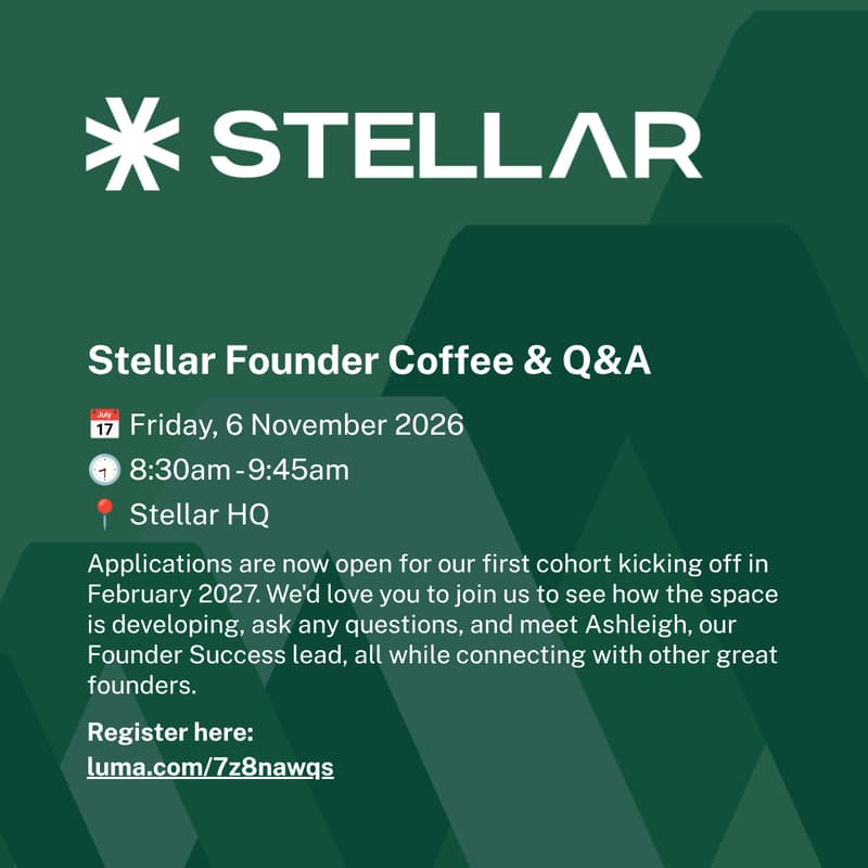 Cover Image for Stellar Founder Coffee & Q&A