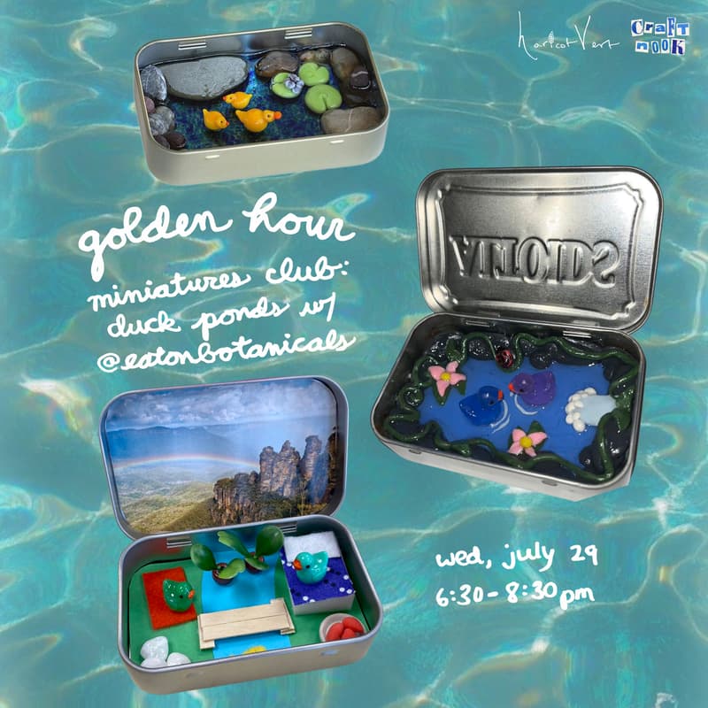 Cover Image for golden hour miniatures club: duck ponds w/ @eatonbotanicals