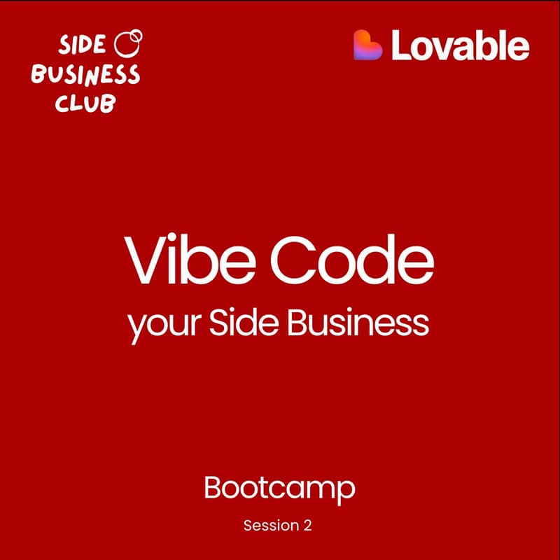 Cover Image for Vibe Code your Side Business