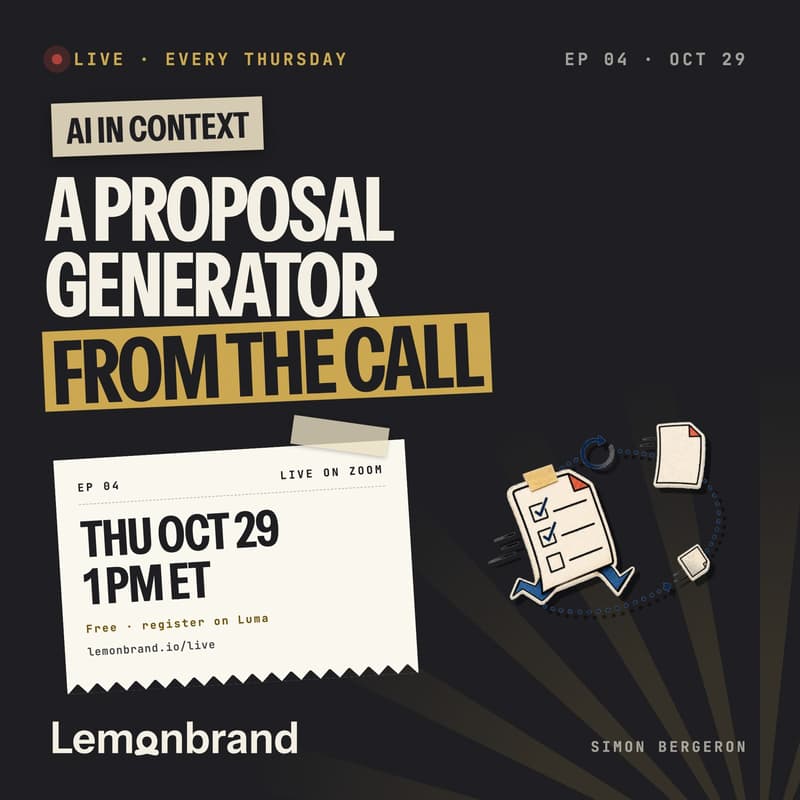 Cover Image for AI in Context, Ep 04: A proposal generator from the call