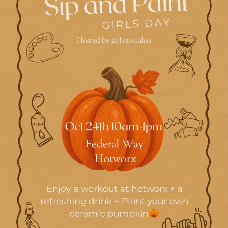 Cover Image for Sip & paint Pumpkins🎃